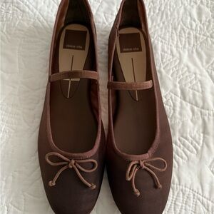 Dolce Vita Women's Chocolate Brown Mesh Flats